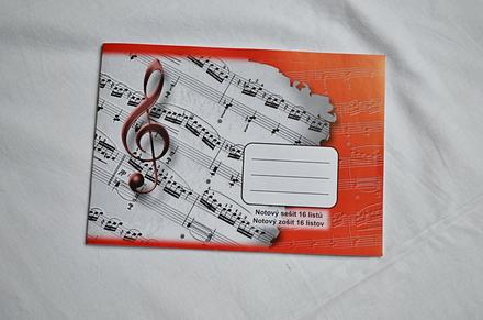 Notový sešit,