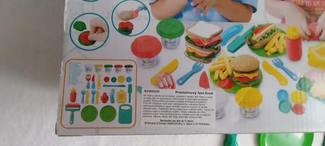Plastelínový hamburgerový set playgo + doplňky nav,