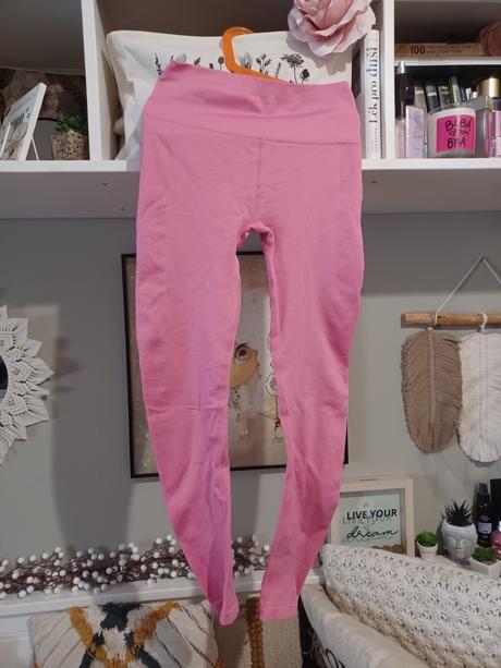 Růžové sportovní legíny 146/152, reserved,152