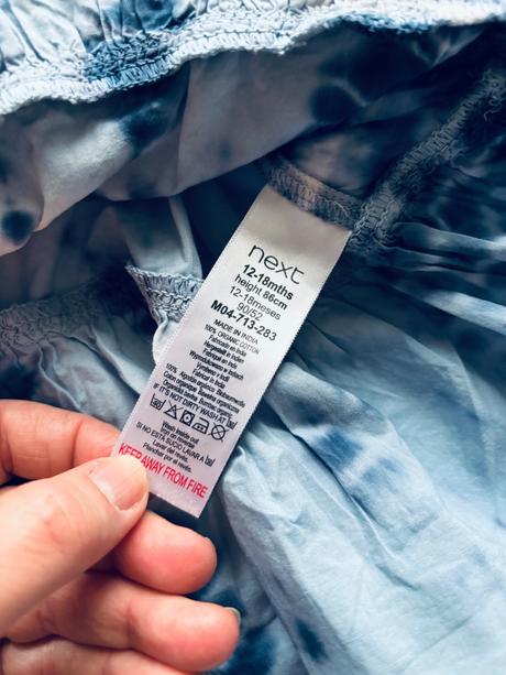 Ob/ šaty batikované- v.12/18 měs zn. next, next,86