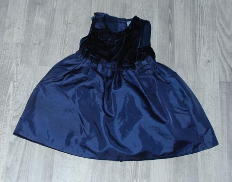 Slavnostní sváteční společenské tmavě modré šaty, next,74