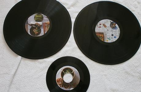 Super módní obrázky z gramodesek v retro stylu, 