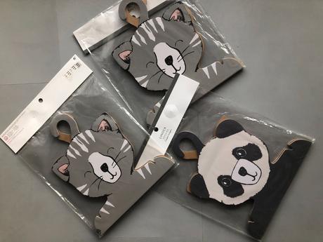 6nové karton.ramínko lindex unisex kočka panda, 