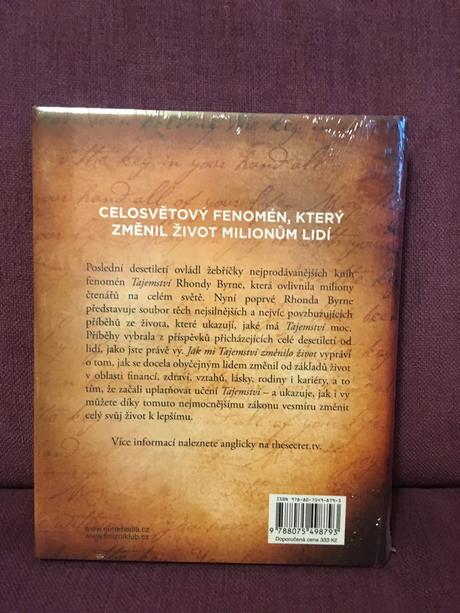 Kniha jak mi tajemství změnilo život,