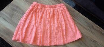 Lososovo oranžová krajková sukně, pepco,158