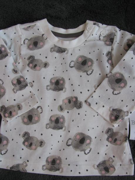Krásné bavlněné tričko s koalou v.3-6 měs., matalan,68
