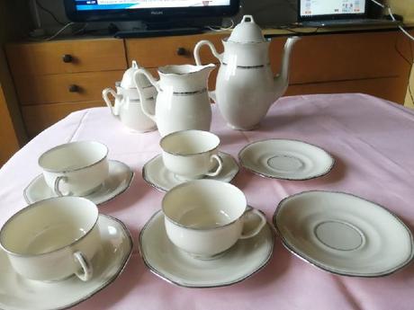 Retro porcelánový set, 