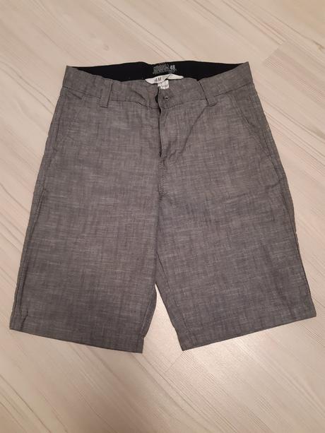 Šedé plátěné kraťasy vel. 146, h&m,146