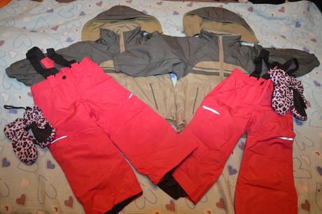 Bundy oteplené kalhoty rukavice, 104