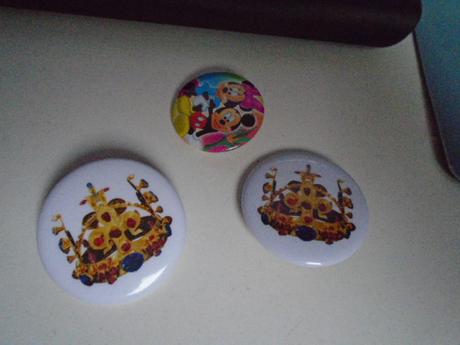 Odznak placka korunka mickey koruna česká 3ks,