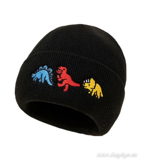 Dětská čepice - dinosauři, 