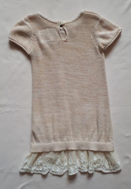 Dětské béžové šaty, šatičky s legínama, vel.98/104, rocha.little.rocha,98