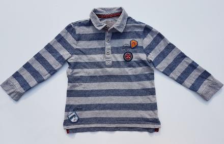 G371 chlapecké triko dlouhý rukáv pruhy vel. 110, 110