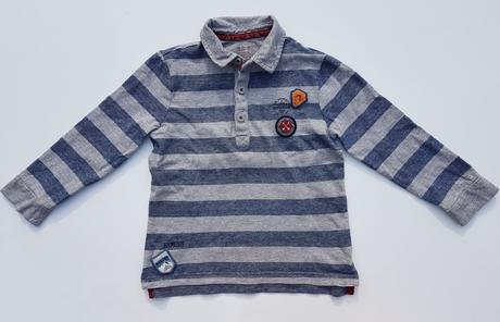 G371 chlapecké triko dlouhý rukáv pruhy vel. 110, 110