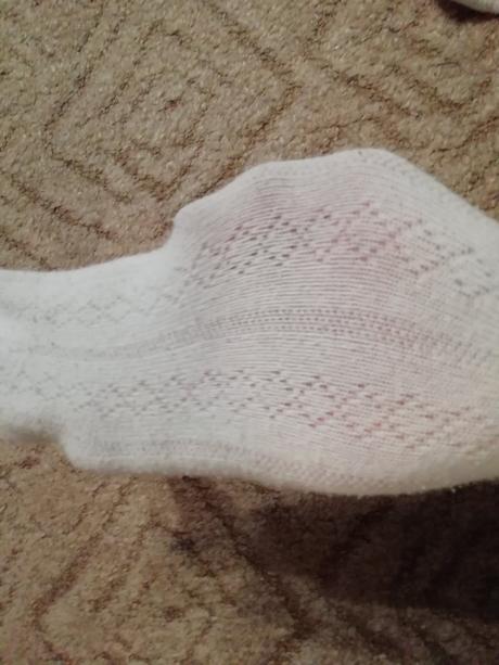 Bílé punčošky s krásným vzorem-86-92, f&f,86