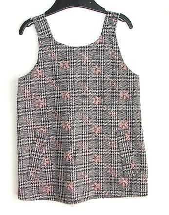 P183 slabší šedá kostkovaná šatovka vel. 92, primark,92