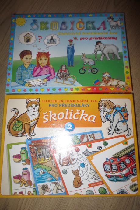 2x školička 1 a 2 elektronická hra pro předškoláky,