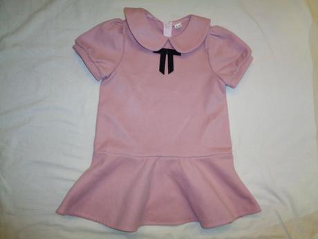 Krásné teplé starorůžové šaty, 110