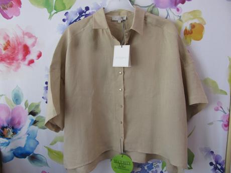 Lněná dámská košile , oversize antonelli, 44