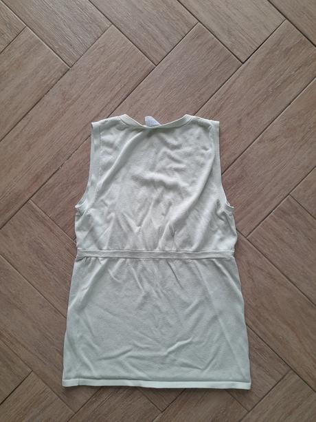 Mintová úpletová vesta, 36