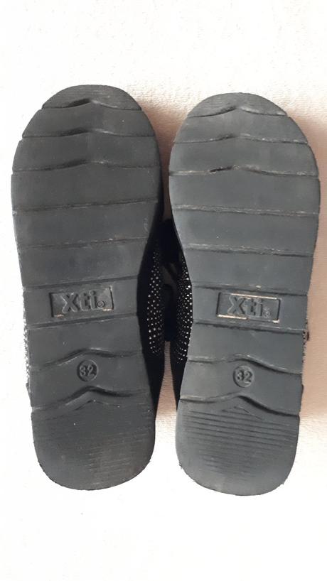 Dětské boty, botky, černé s kamínky, vel.32, 32