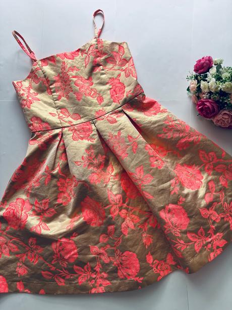 Ob/ šaty zlato oranžové- v. 12 let, e-vie,152