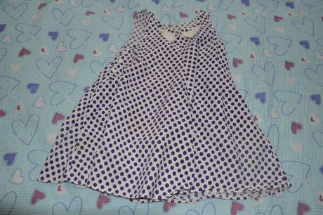 Bavlněné puntíkaté šaty letní, 128