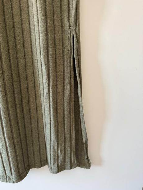 Dlouhé zelené khaki šaty s/36, s