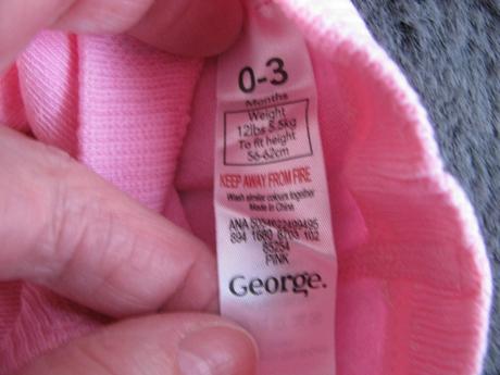 Kojenecké bavlněné růžové punčocháče v.0-3 měs., george,62