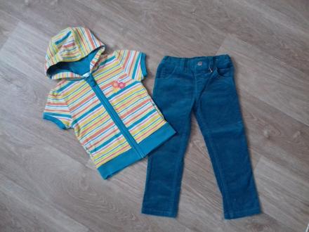 Mikina bez rukávu + manžestráky, m&co,104