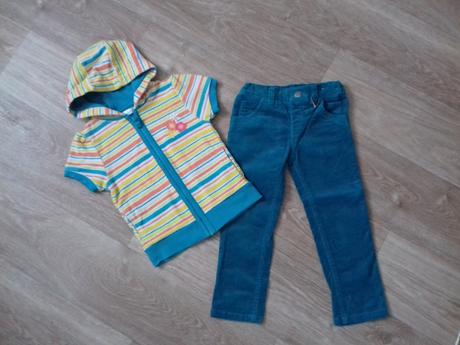 Mikina bez rukávu + manžestráky, m&co,104