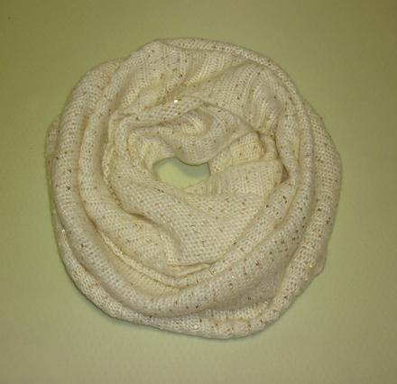 Krémový tunel se zlatými flitry h&m, h&m