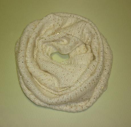 Krémový tunel se zlatými flitry h&m, h&m