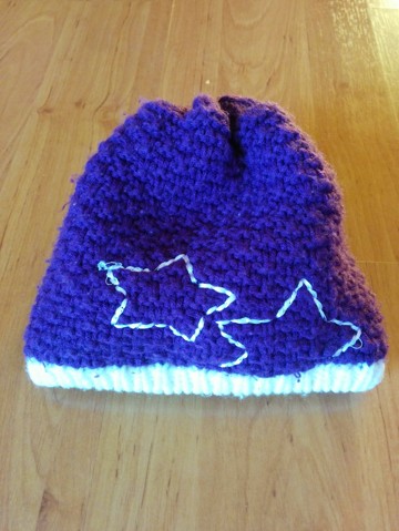 Pletená čepice s flísem, 98