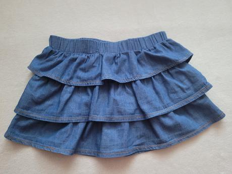 Riflová sukně s volánky, kugo,122