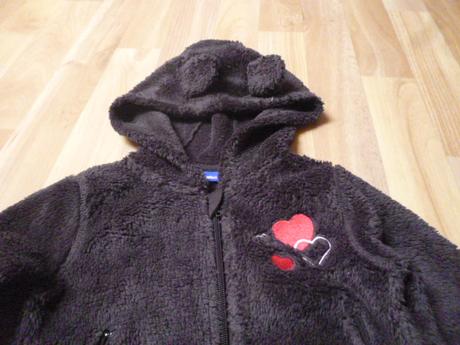 Hunatá mikina s ušima vel. 2-3, lupilu,98