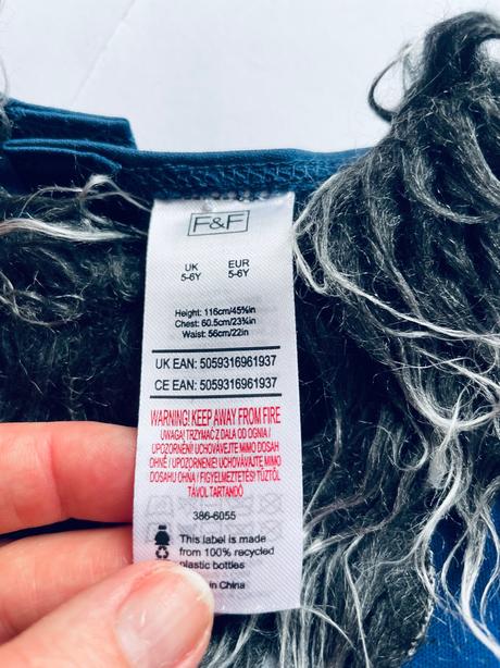 An9/ kostým vlkodav - v.5/6 let f&f,