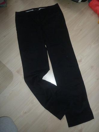 Basic plátěné rovné kalhoty, mango,158