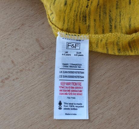 Tričko vel. 4 - 5 let, f&f,110