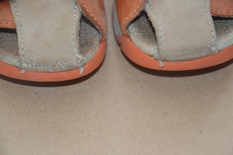 Zdravotní celokožené sandálky, se špičkou, santé,26