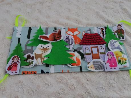 Quiet book červená karkulka,