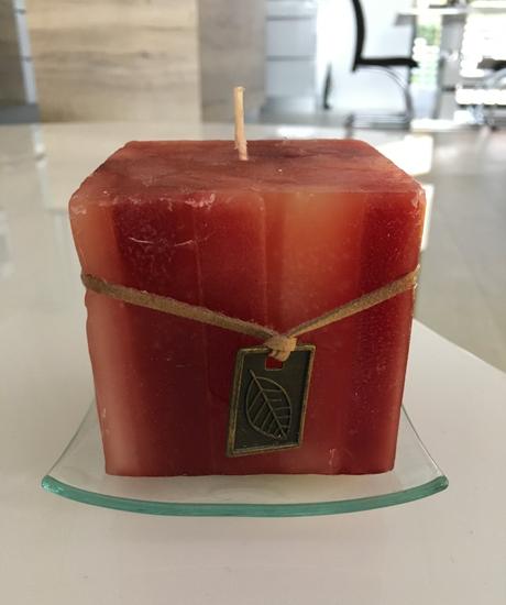 Skleněná miska pod svíčku, 