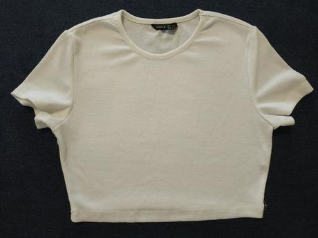 Bílý croptop / triko - shein - xs / 34, xs