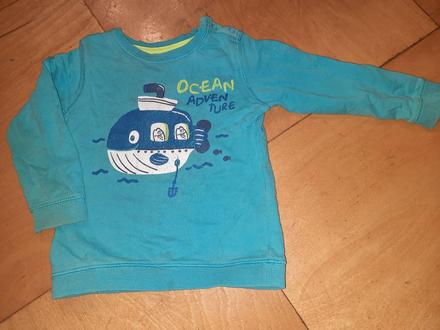 Klučičí mikina ponorka, velryba vel. 86, pepco,86