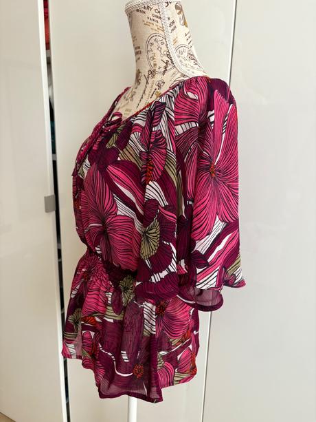 Halenka vínová/růžová 34 h&m, h&m,34