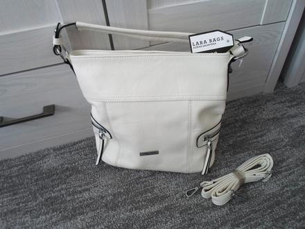 Bílá kabelka přes rameno i crossbody, lara bags
