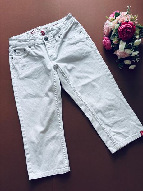 Džíny 7/8 délky bílé zn. esprit - v.26, esprit,26