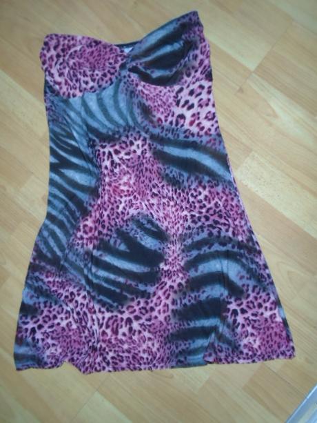Šaty letní bez ramínek vel 36-40, 36 / 38