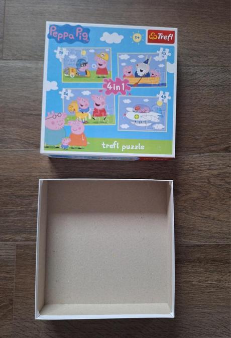 Puzzle pepa pig trefl 4v1, top stav, 