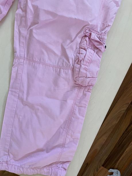 Růžové kraťasy / capri, chybí knoflík na kapse, ve, yessica,s